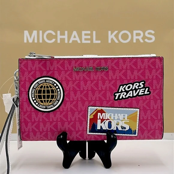Michael Kors Jet Set Travel Large Embellished Signature Logo Wristlet
Dragonfrui - Picture 1 of 16